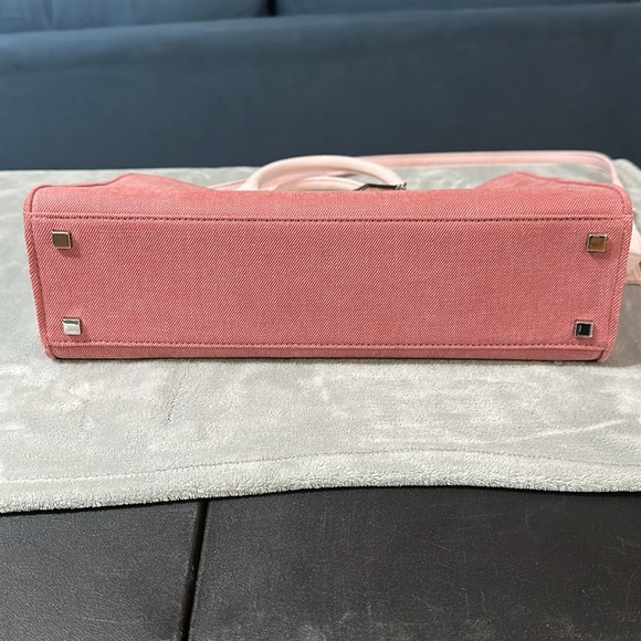 Michael Kors Scarlett Medium Denim Satchel Bag - Picture 6 of 16